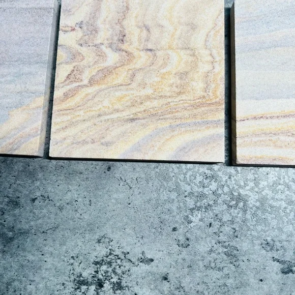 Food Network Gilded Stone Single Absorbent Stone Coaster (12 in total) - Picture 2 of 5